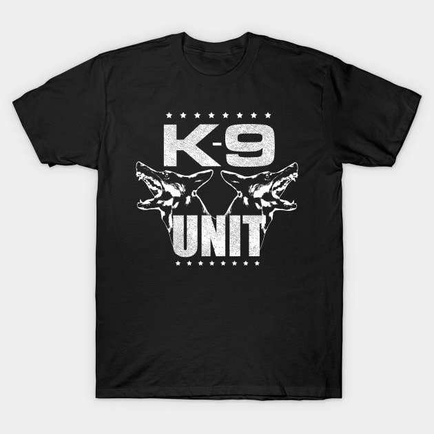 K-9 Unit - Police Unit - German Shepherd T-Shirt by Nartissima